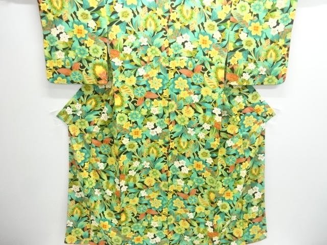 JAPANESE KIMONO / KOMON / FLOWER & PLANT